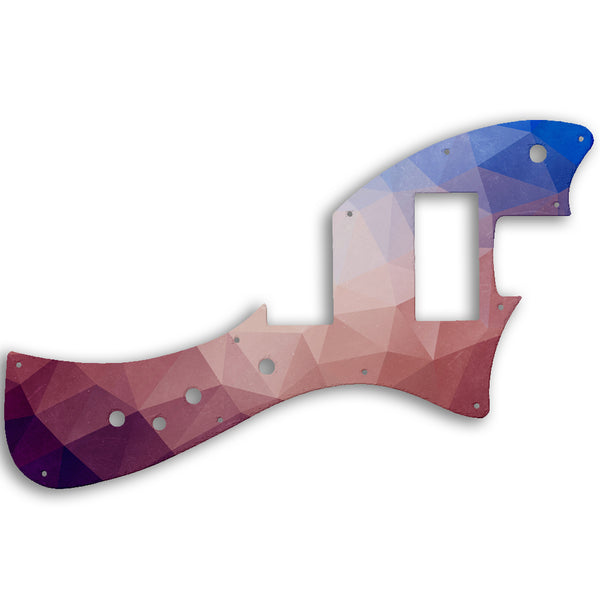 Fender Alternate Reality Meteora HH Custom Pickguard Scratchplate POLYGON Design