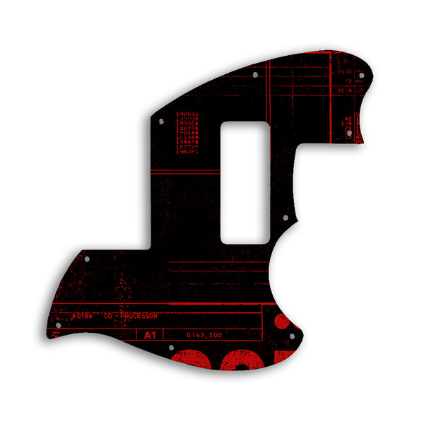 Fender Alternate Reality Powercaster Custom Pickguard Scratchplate ABSTRACT Design