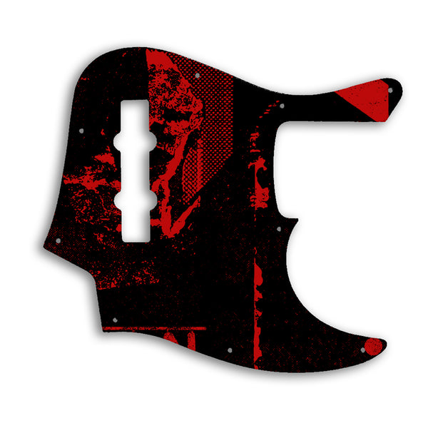 Fender American Elite Jazz Bass 4 String Custom Pickguard Scratchplate ABSTRACT Design