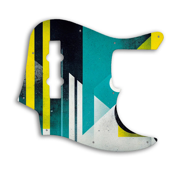 Fender American Elite Jazz Bass 4 String Custom Pickguard Scratchplate ABSTRACT Design