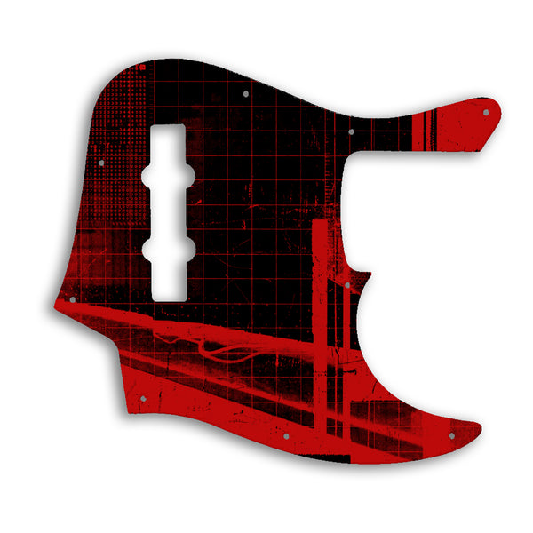 Fender American Elite Jazz Bass 4 String Custom Pickguard Scratchplate ABSTRACT Design