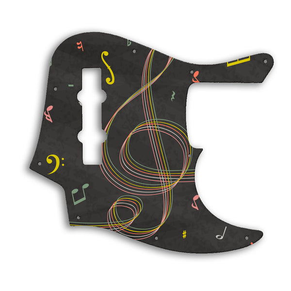 Fender American Elite Jazz Bass 4 String Custom Pickguard Scratchplate Music Design