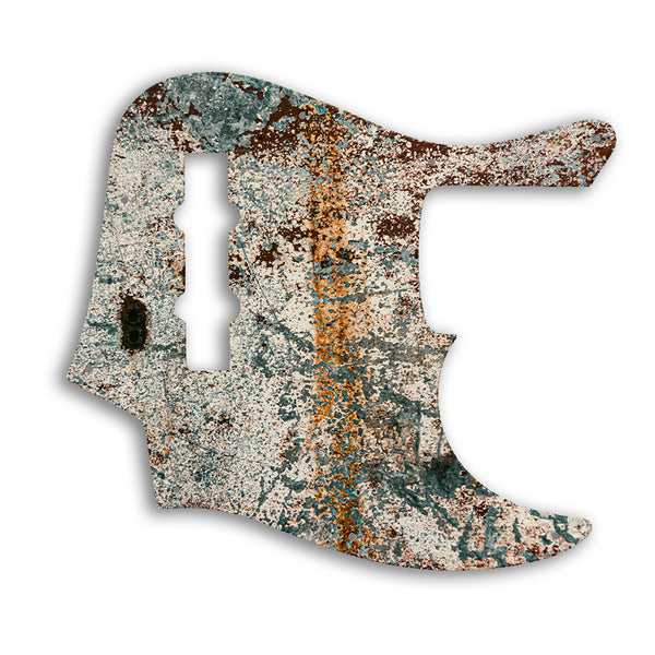 Fender American Elite Jazz Bass 4 String Custom Pickguard Scratchplate Rust Design