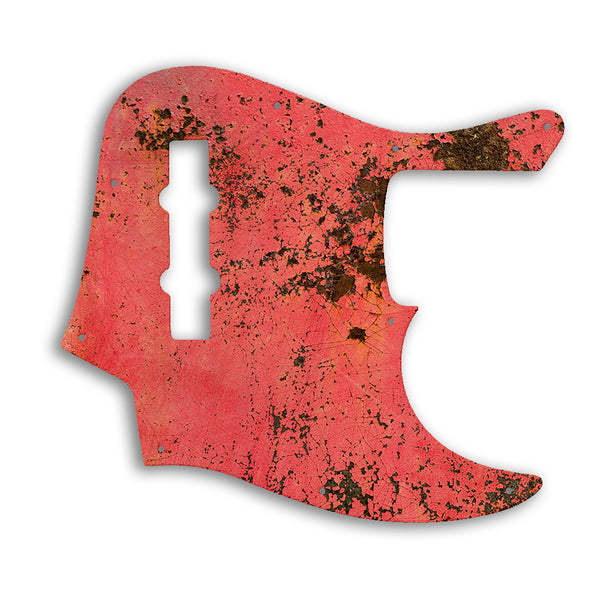 Fender American Elite Jazz Bass 4 String Custom Pickguard Scratchplate Rust Design