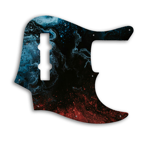 Fender American Elite Jazz Bass 4 String Custom Pickguard Scratchplate SWIRL Design