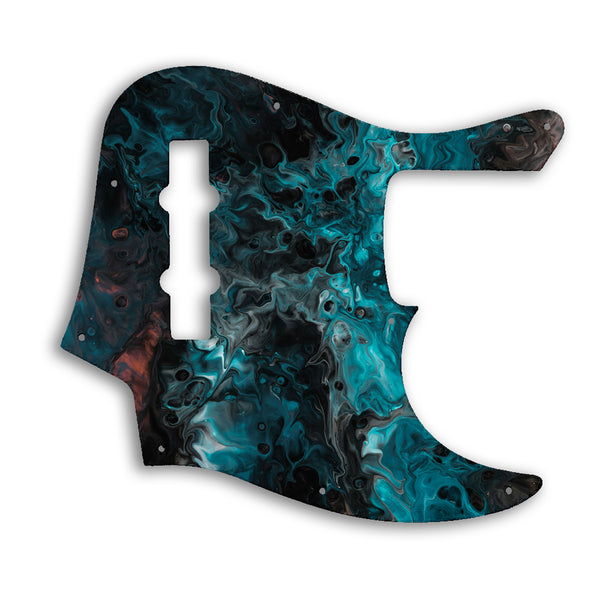 Fender American Elite Jazz Bass 4 String Custom Pickguard Scratchplate SWIRL Design