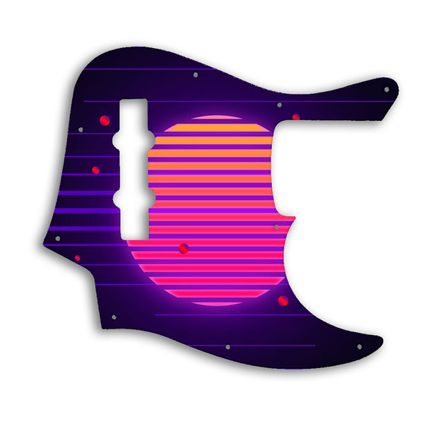 Fender American Elite Jazz Bass 4 String Custom Pickguard Scratchplate TRON Design