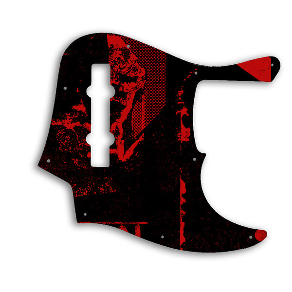 Fender American Elite Jazz Bass 5 String Custom Pickguard Scratchplate ABSTRACT Design