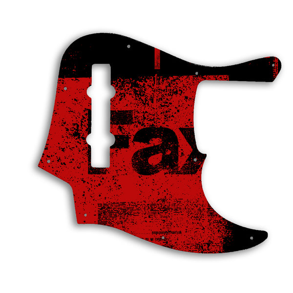 Fender American Elite Jazz Bass 5 String Custom Pickguard Scratchplate ABSTRACT Design