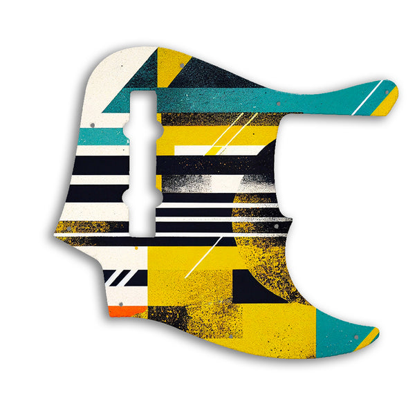 Fender American Elite Jazz Bass 5 String Custom Pickguard Scratchplate ABSTRACT Design