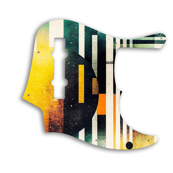 Fender American Elite Jazz Bass 5 String Custom Pickguard Scratchplate ABSTRACT Design