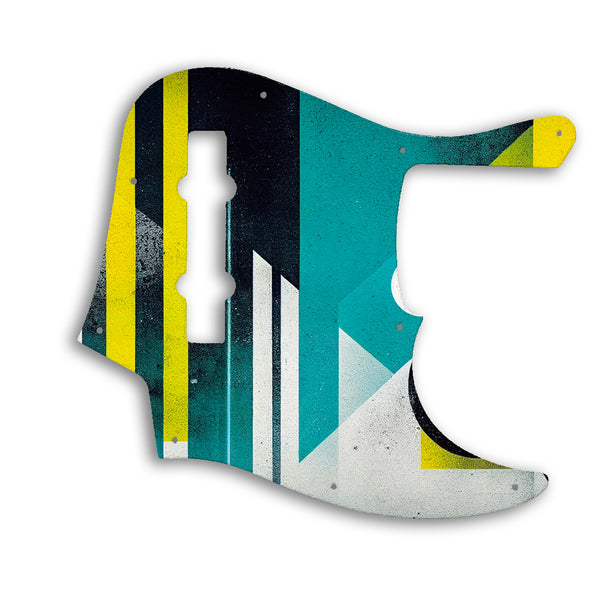 Fender American Elite Jazz Bass 5 String Custom Pickguard Scratchplate ABSTRACT Design