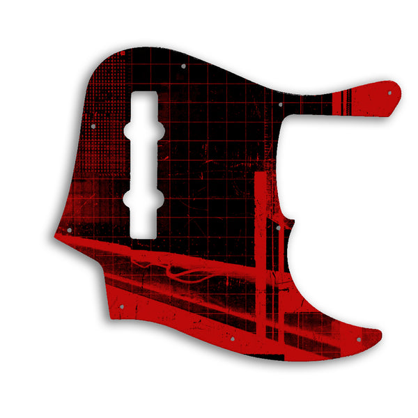 Fender American Elite Jazz Bass 5 String Custom Pickguard Scratchplate ABSTRACT Design