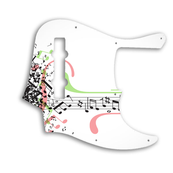 Fender American Elite Jazz Bass 5 String Custom Pickguard Scratchplate Music Design