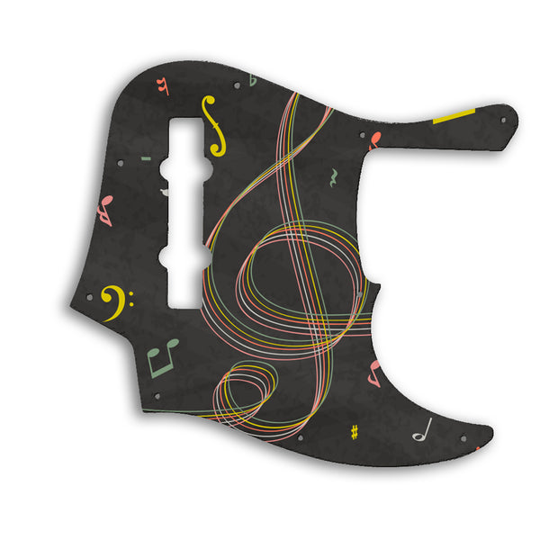 Fender American Elite Jazz Bass 5 String Custom Pickguard Scratchplate Music Design