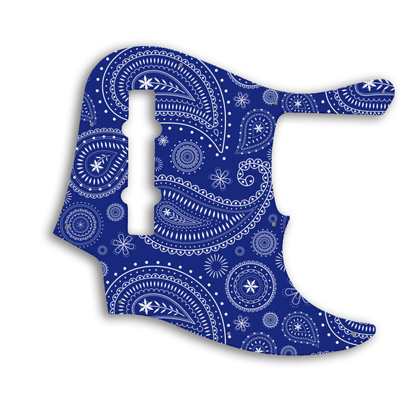 Fender American Elite Jazz Bass 5 String Custom Pickguard Scratchplate Paisley Design