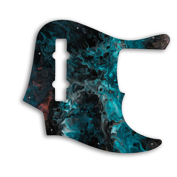 Fender American Elite Jazz Bass 5 String Custom Pickguard Scratchplate SWIRL Design