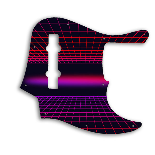 Fender American Elite Jazz Bass 5 String Custom Pickguard Scratchplate TRON Design