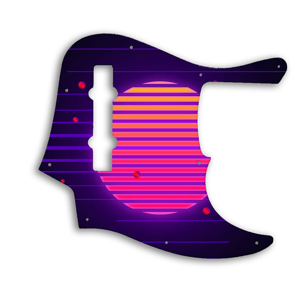 Fender American Elite Jazz Bass 5 String Custom Pickguard Scratchplate TRON Design