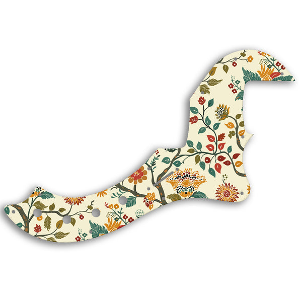 Fender AMERICAN ELITE DIMENSION BASS IV Custom Pickguard Scratchplate INDIAN_FLORAL Design