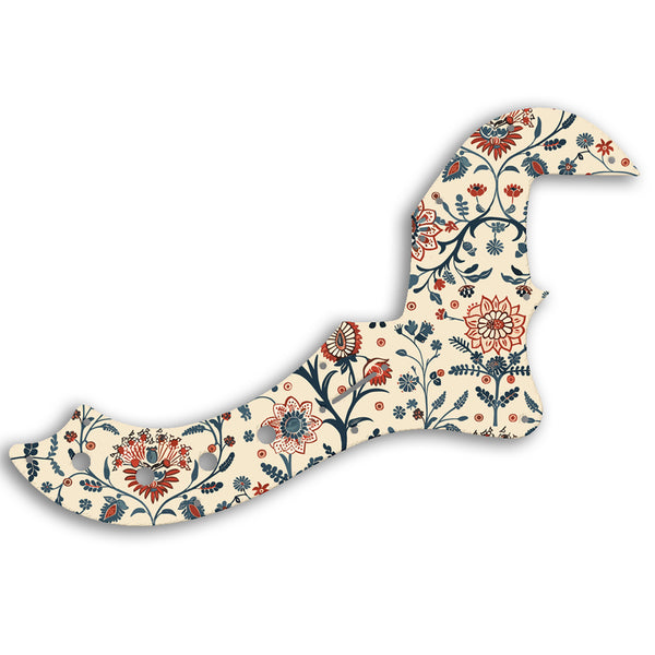 Fender AMERICAN ELITE DIMENSION BASS IV Custom Pickguard Scratchplate INDIAN_FLORAL Design