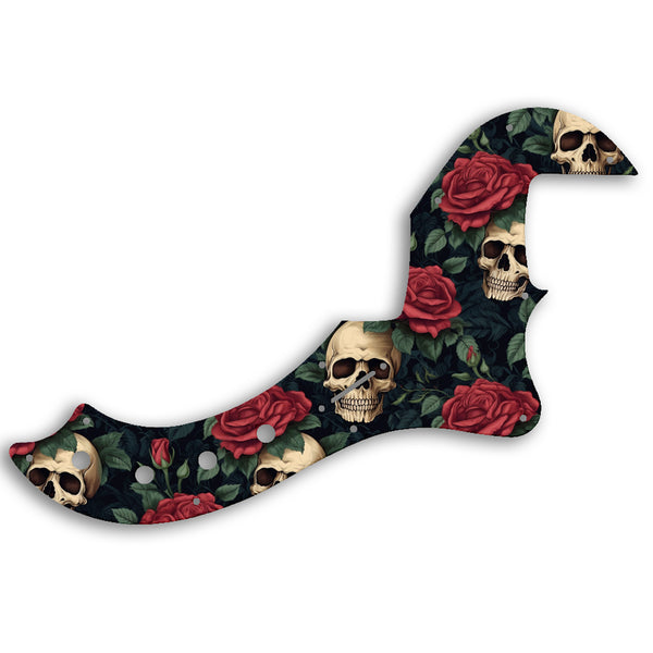 Fender AMERICAN ELITE DIMENSION BASS IV Custom Pickguard Scratchplate SKULL Design