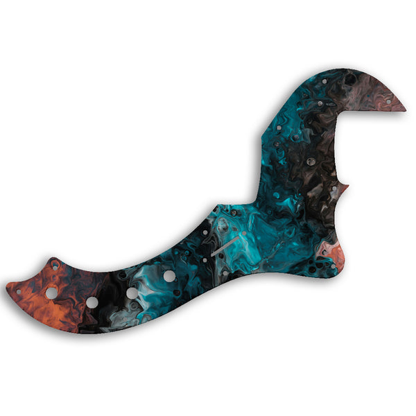 Fender AMERICAN ELITE DIMENSION BASS IV Custom Pickguard Scratchplate SWIRL Design