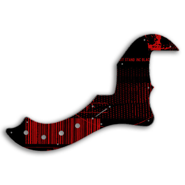 Fender AMERICAN ELITE DIMENSION BASS V Custom Pickguard Scratchplate ABSTRACT Design