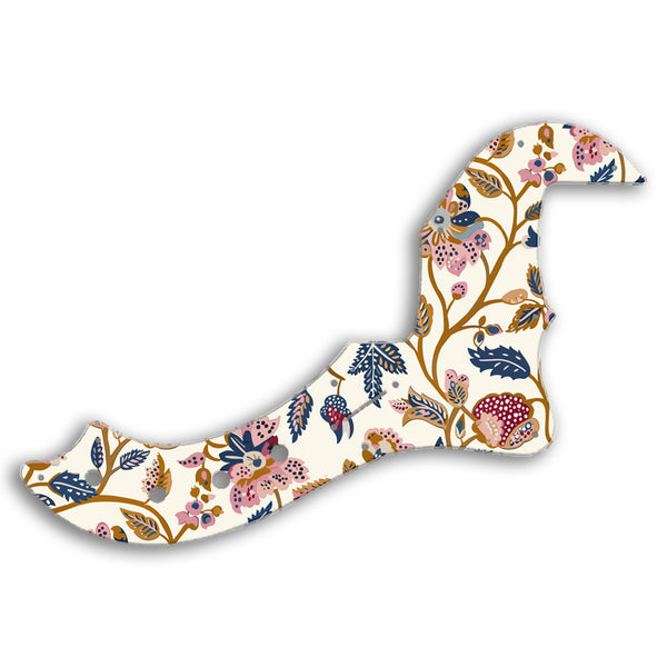 Fender AMERICAN ELITE DIMENSION BASS V Custom Pickguard Scratchplate INDIAN_FLORAL Design