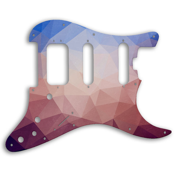 Fender Stratocaster American Elite HSS Strat Custom Pickguard Scratchplate POLYGON Design