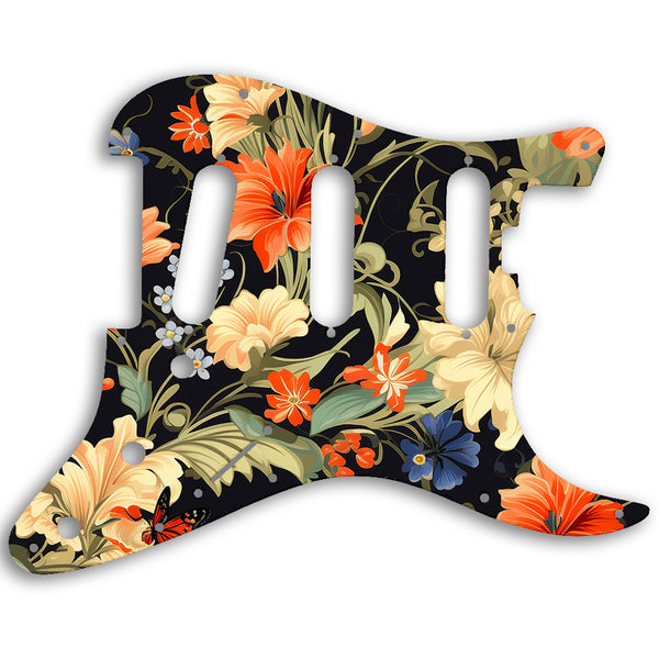 Fender Stratocaster American Elite SSS Strat Custom Pickguard Scratchplate Floral Design