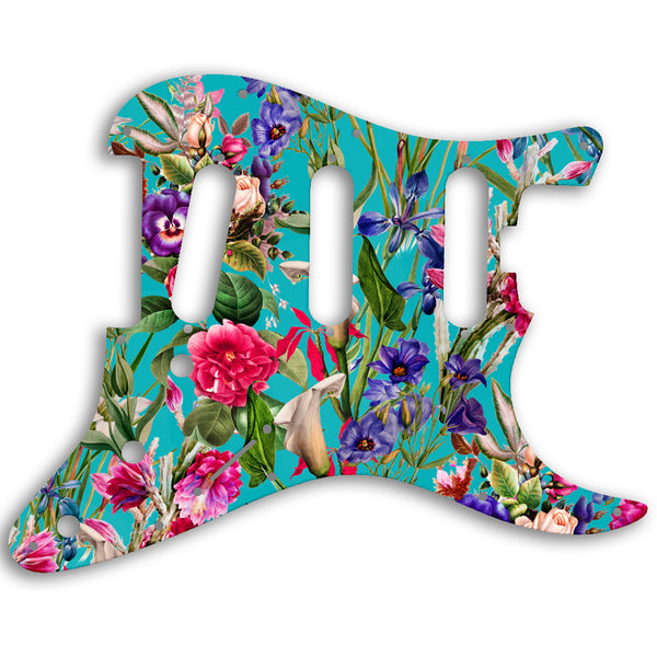 Fender Stratocaster American Elite SSS Strat Custom Pickguard Scratchplate FLOWERS Design