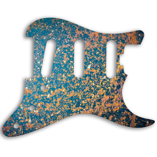 Fender Stratocaster American Elite SSS Strat Custom Pickguard Scratchplate Rust Design