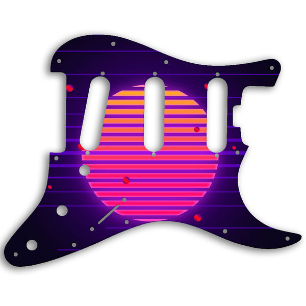 Fender Stratocaster American Elite SSS Strat Custom Pickguard Scratchplate TRON Design