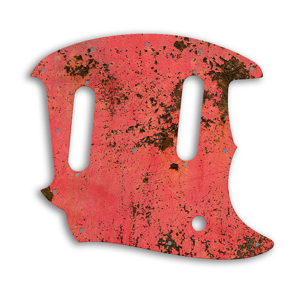 Fender American Performer Mustang Custom Pickguard Scratchplate Rust Design