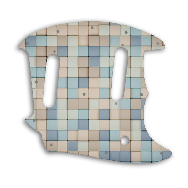 Fender American Performer Mustang Custom Pickguard Scratchplate TILES Design