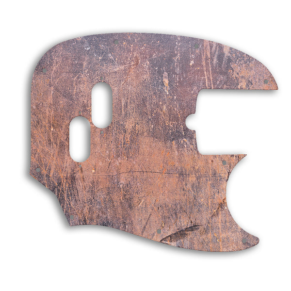 Fender American Performer Mustang Bass Custom Pickguard Scratchplate Rust Design