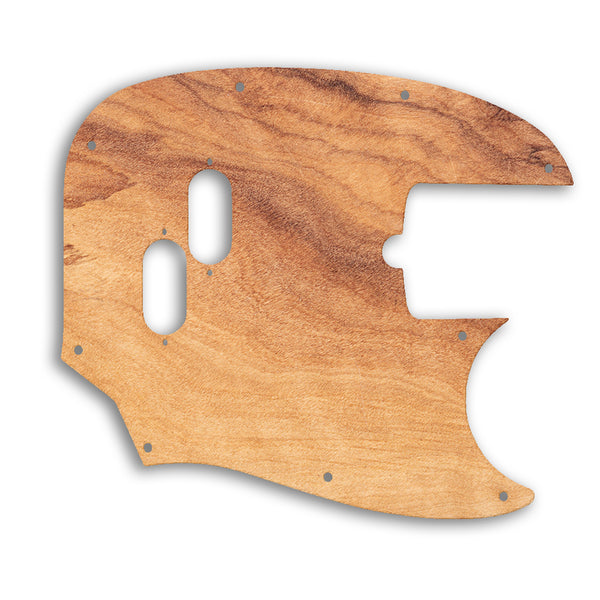 Fender American Performer Mustang Bass Custom Pickguard Scratchplate Wood Design