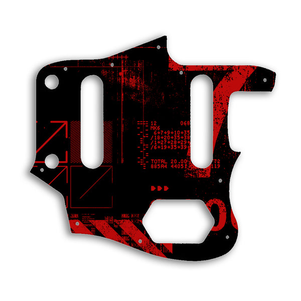 Fender American Professional Jaguar Custom Pickguard Scratchplate ABSTRACT Design