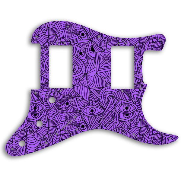 Fender American Professional HH Stratocaster Custom Pickguard Scratchplate Abstract Design