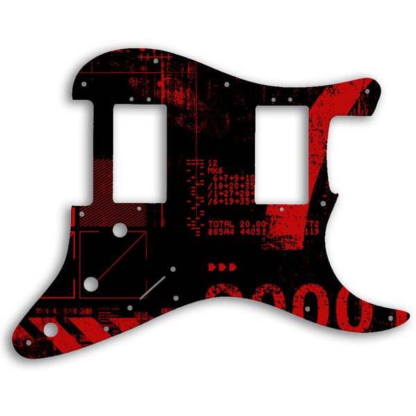 Fender American Professional HH Stratocaster Custom Pickguard Scratchplate ABSTRACT Design