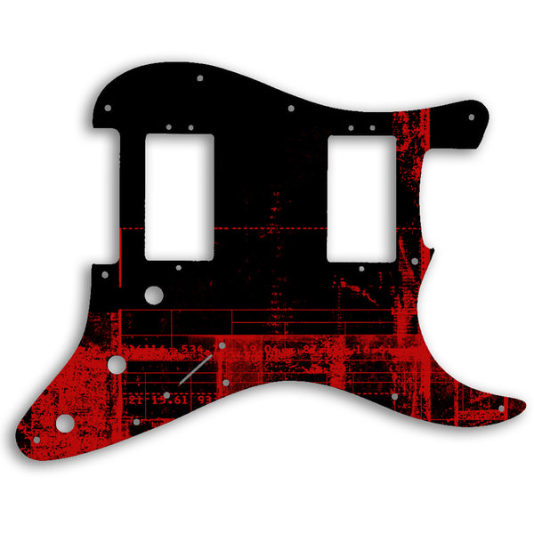 Fender American Professional HH Stratocaster Custom Pickguard Scratchplate ABSTRACT Design