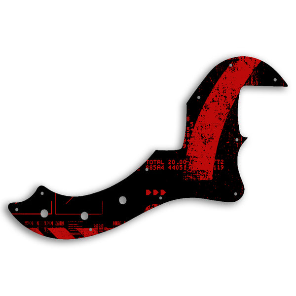 Fender AMERICAN STANDARD DIMENSION BASS IV Custom Pickguard Scratchplate ABSTRACT Design