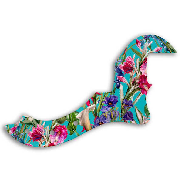 Fender AMERICAN STANDARD DIMENSION BASS IV Custom Pickguard Scratchplate FLOWERS Design