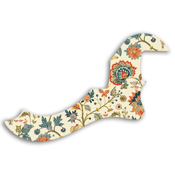 Fender AMERICAN STANDARD DIMENSION BASS IV Custom Pickguard Scratchplate INDIAN_FLORAL Design