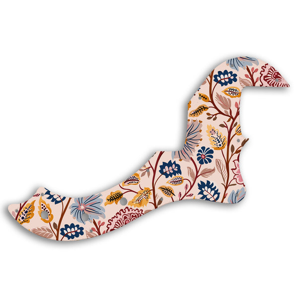 Fender AMERICAN STANDARD DIMENSION BASS IV Custom Pickguard Scratchplate INDIAN_FLORAL Design