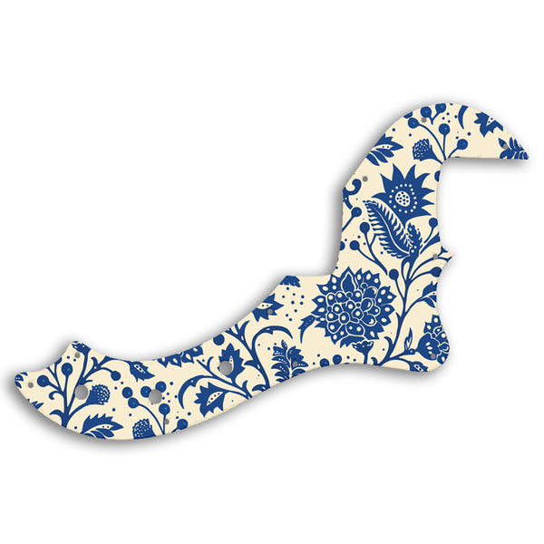 Fender AMERICAN STANDARD DIMENSION BASS IV Custom Pickguard Scratchplate INDIAN_FLORAL Design