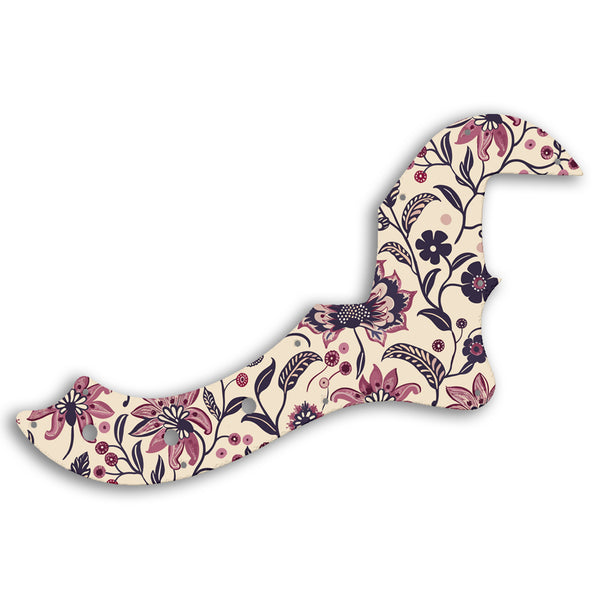 Fender AMERICAN STANDARD DIMENSION BASS IV Custom Pickguard Scratchplate INDIAN_FLORAL Design