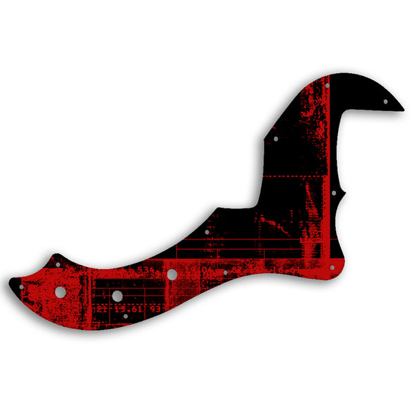 Fender AMERICAN STANDARD DIMENSION BASS V Custom Pickguard Scratchplate ABSTRACT Design