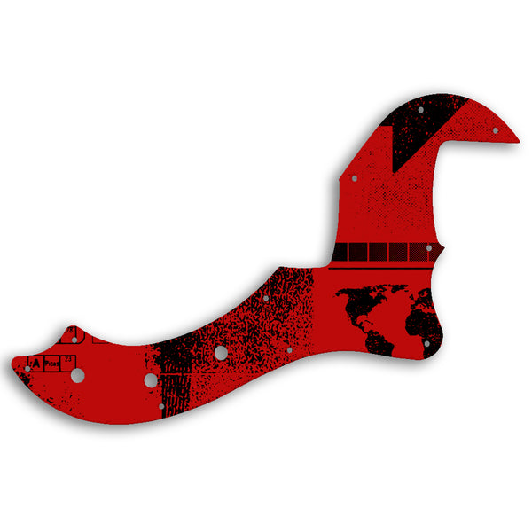 Fender AMERICAN STANDARD DIMENSION BASS V Custom Pickguard Scratchplate ABSTRACT Design